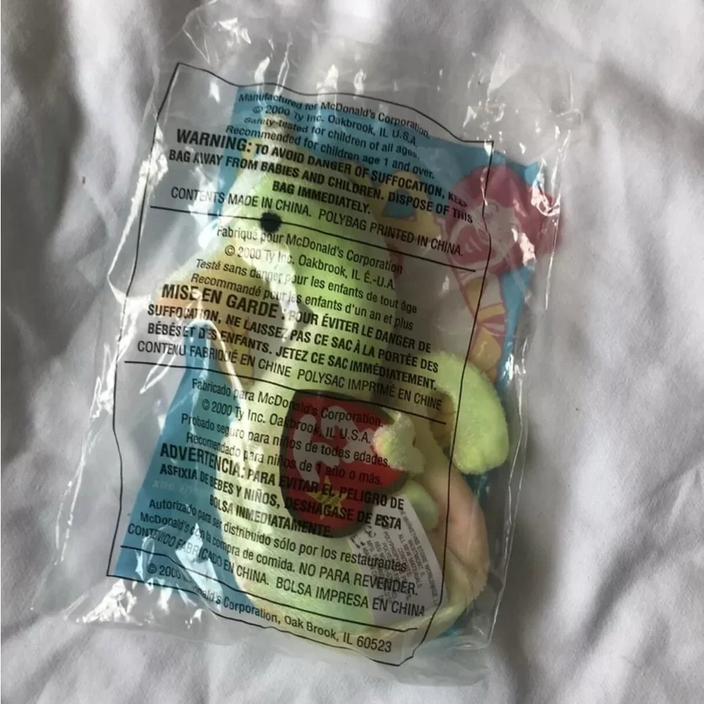 Vtg NEON THE SEAHORSE TY TEENIE BEANIE BABIES PLUSH Stuffed Toy